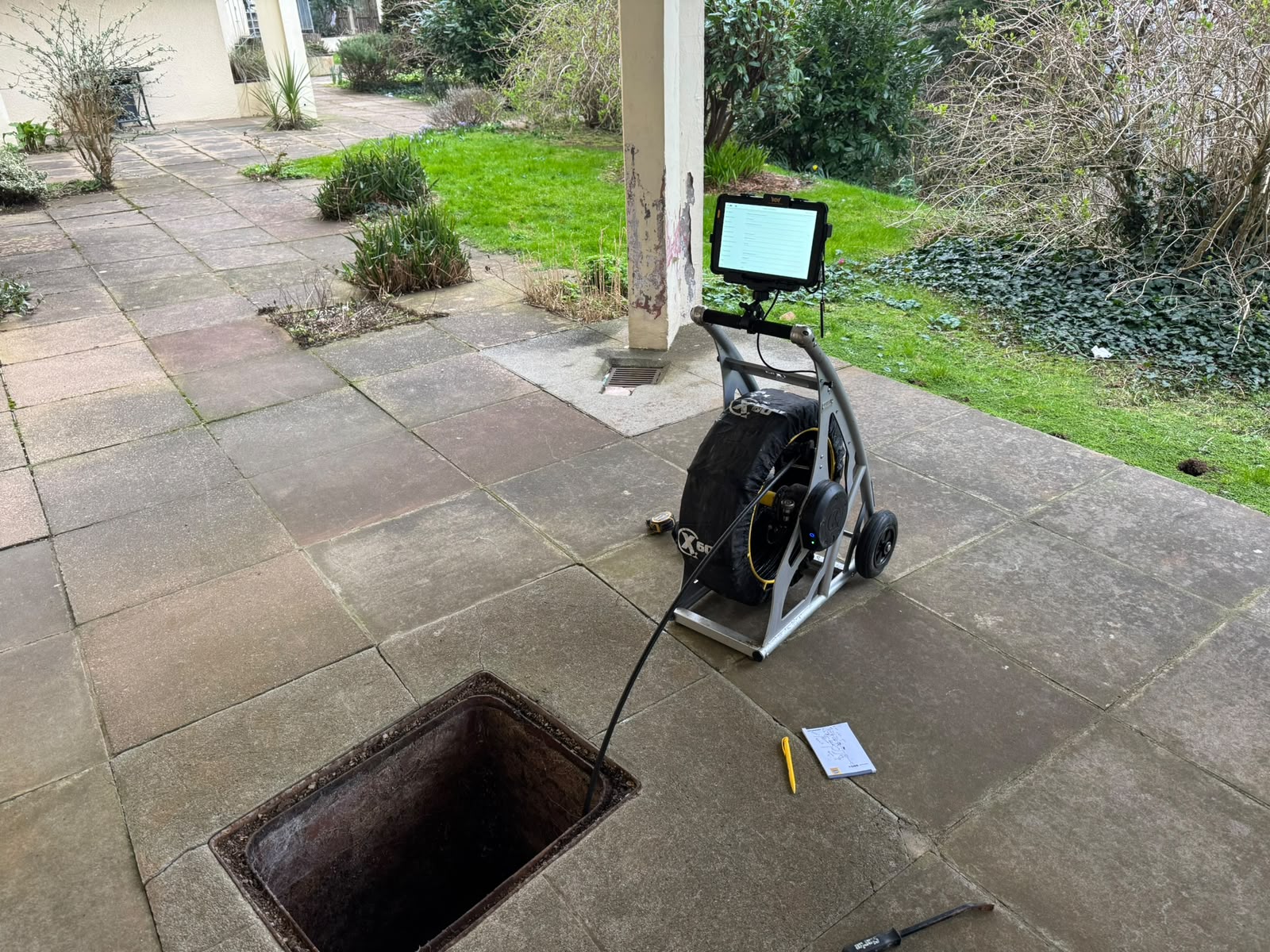 CCTV drainage survey on a Devon property