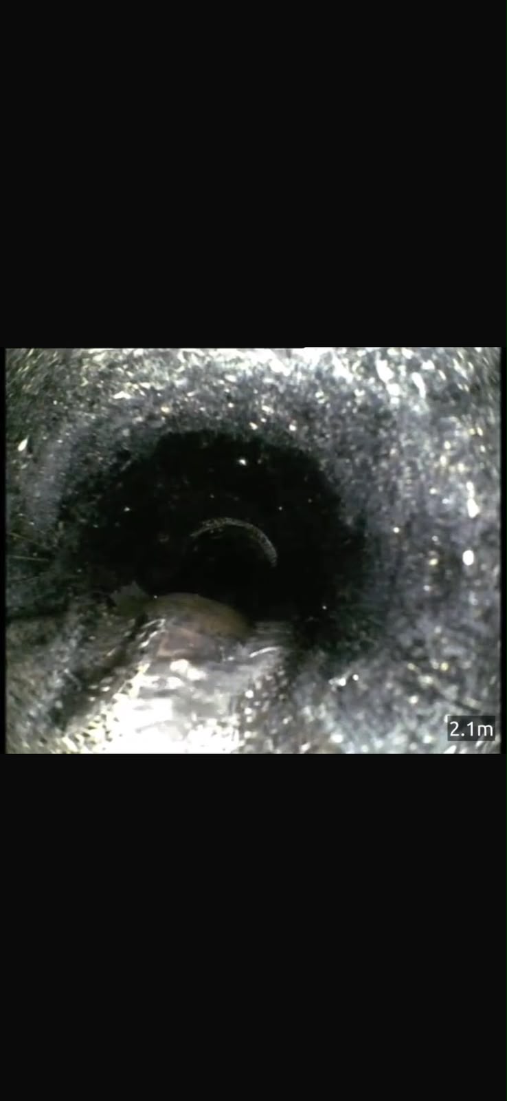 Internal CCTV footage from a drainage inspection